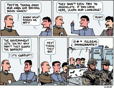 Ted Rall on immigrants